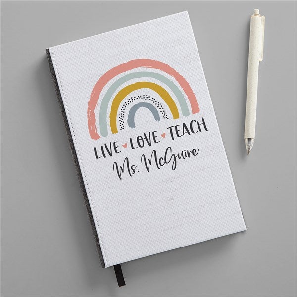 Boho Rainbow Personalized Teacher Journal  - 40774