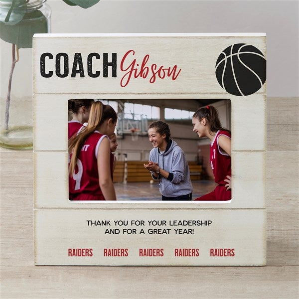Thanks Coach Personalized Shiplap Frame