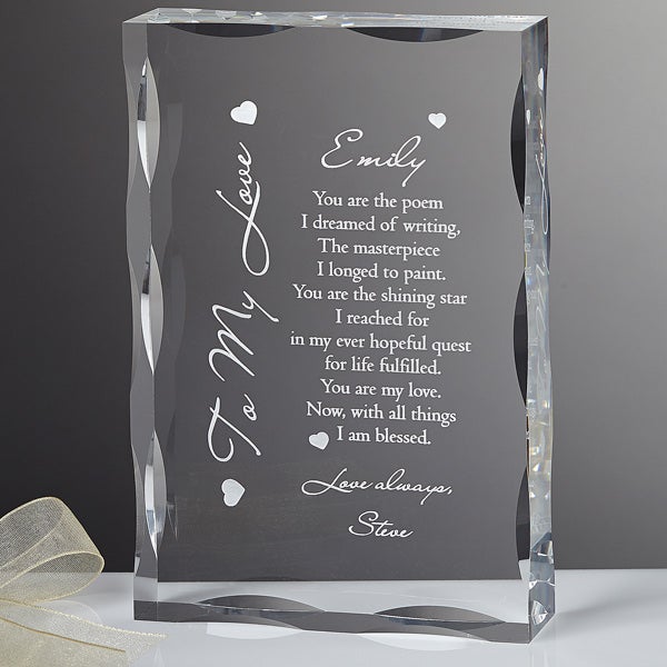 4096   To My Love Personalized Keepsake 