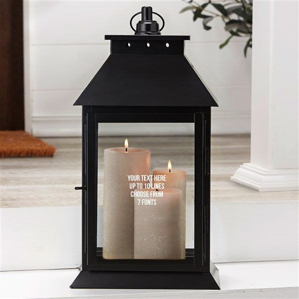 Engraved Message Decorative Candle Lantern  - 40982