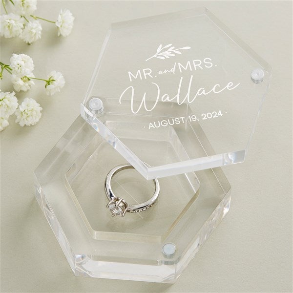 Personalized Acrylic Ring Box - Natural Love - 41245