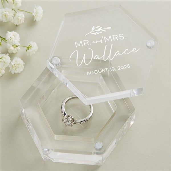 Personalized Acrylic Ring Box - Natural Love - 41245