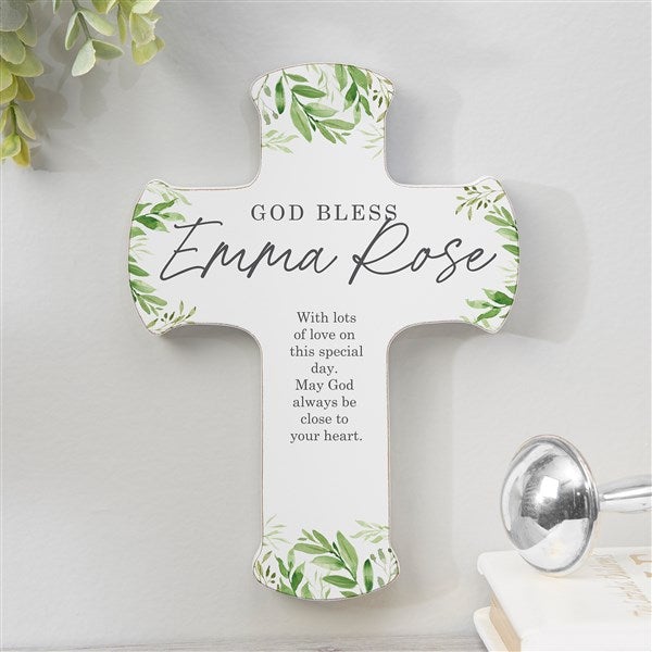 Botanical Baby Personalized Wall Cross  - 41277