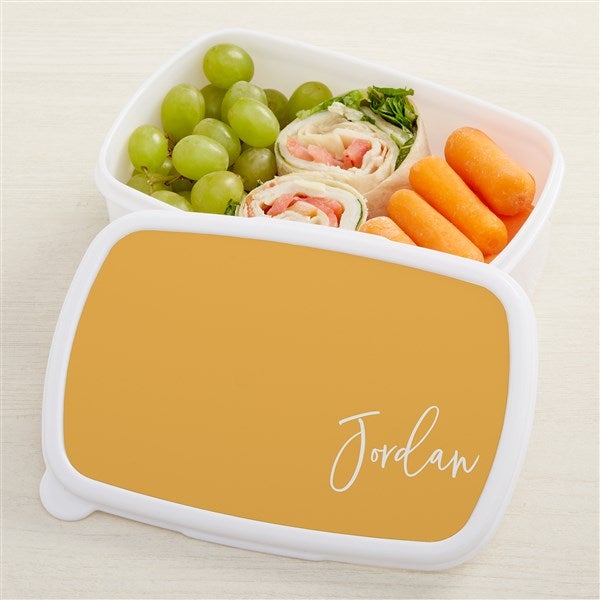 Trendy Script Personalized Lunch Box