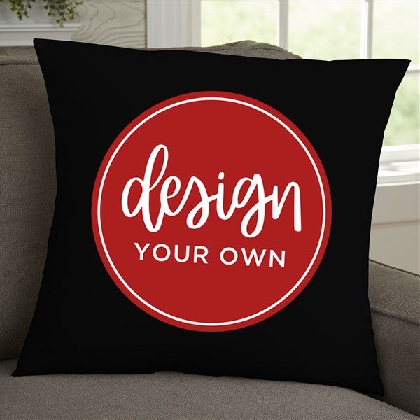 Design Your Own Personalized 18&quot; Velvet Throw Pillow  - 41316