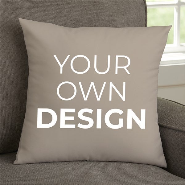 Design Your Own Personalized 18&quot; Velvet Throw Pillow  - 41316