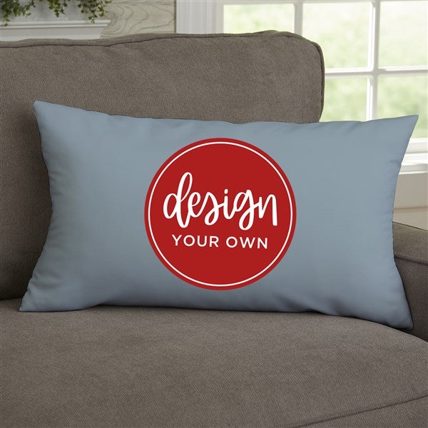 Design Your Own Personalized Lumbar Velvet Throw Pillow  - 41317