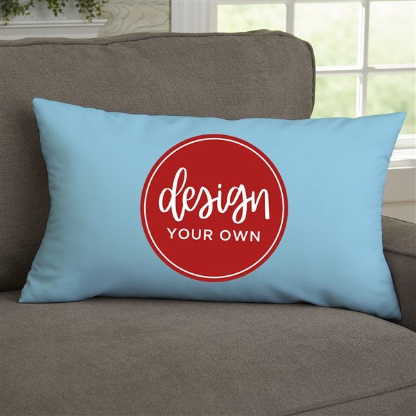 Design Your Own Personalized Lumbar Velvet Throw Pillow  - 41317