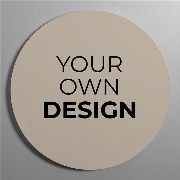 Design Your Own Personalized Round Wood Wall Sign - 41332