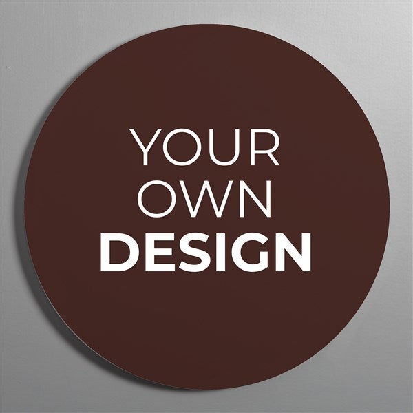 Design Your Own Personalized Round Wood Wall Sign - 41332