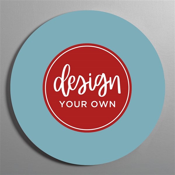 Design Your Own Personalized Round Wood Wall Sign - 41332