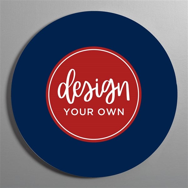 Design Your Own Personalized Round Wood Wall Sign - 41332
