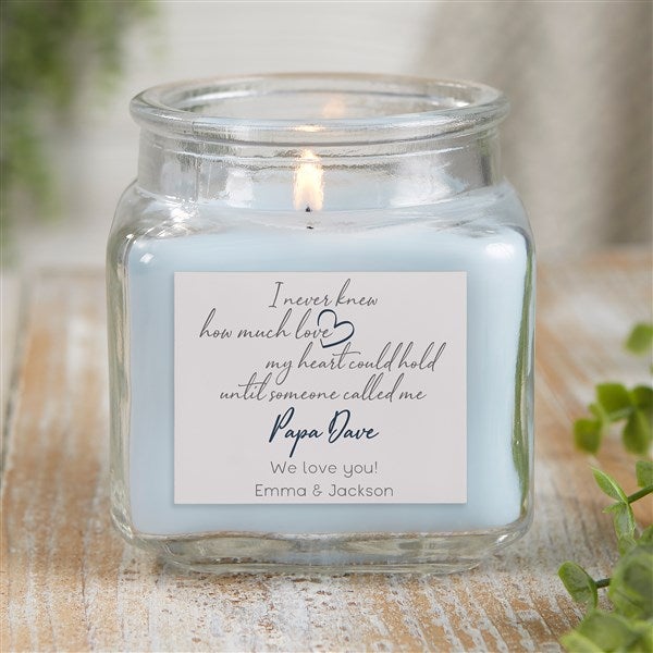 Grandparent Love Personalized 10 oz. Linen Candle Jar