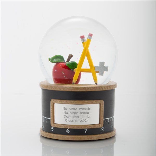 Engraved Graduation Snow Globe