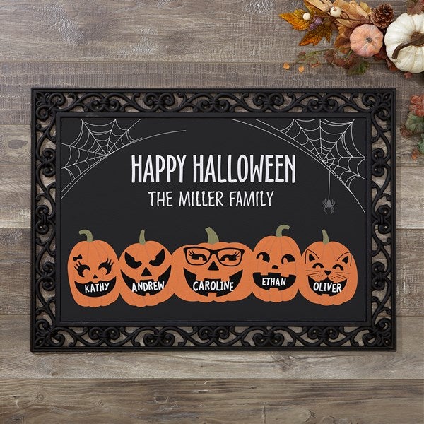 Jack o Lantern Face Halloween Doormat