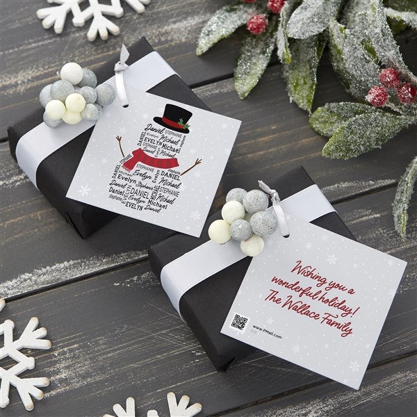 White Christmas: Present Tags 12x12 Patterned Paper