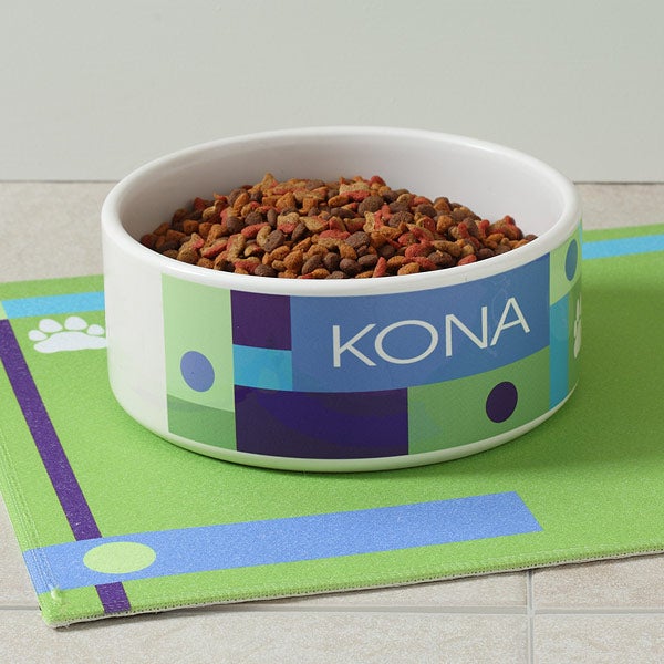 designer dog food bowls