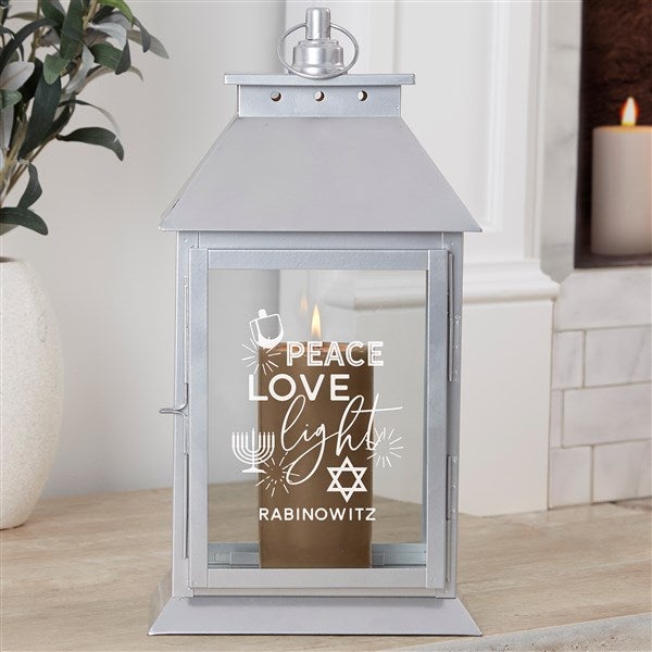 Hanukkah Words Personalized Decorative Candle Lantern - 43187