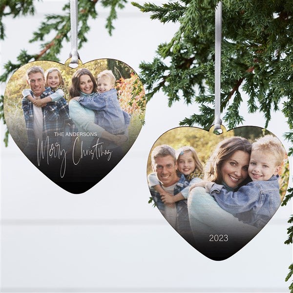 2-Sided Personalized Heart Ornament - Close To Her Heart