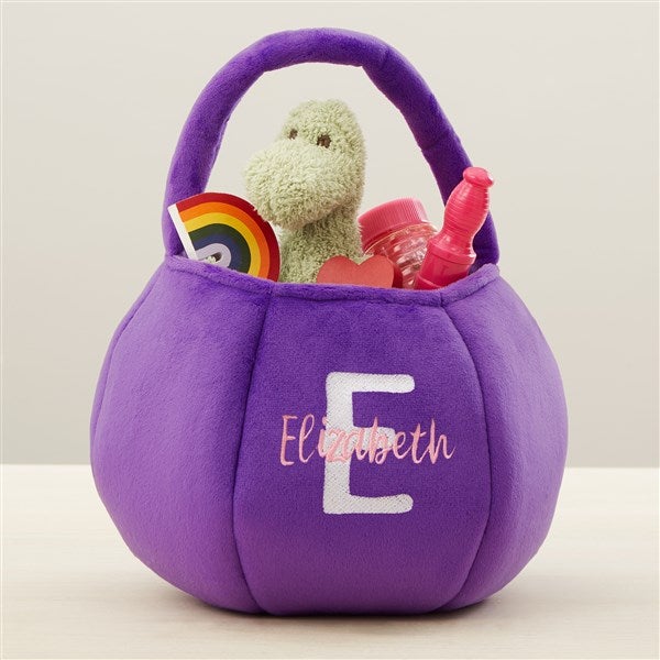 Playful Name Embroidered Plush Treat Bag - 43284