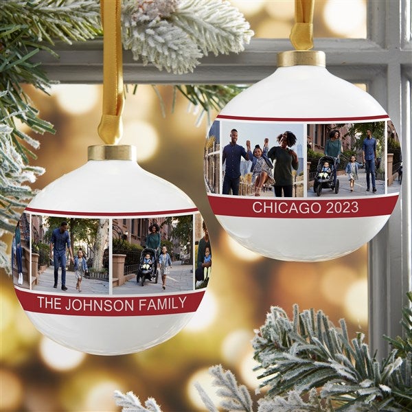 Personalized Christmas Ornaments, Custom Ball Ornaments, Holiday