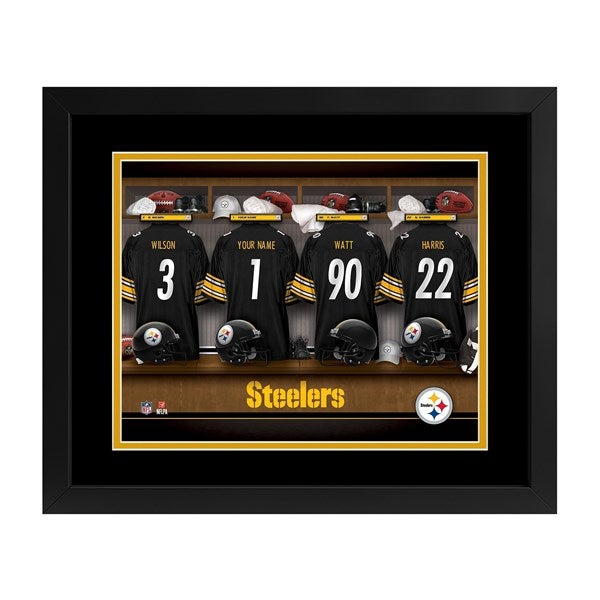 Pittsburgh Steelers NFL Personalized Locker Room Print - 43338D