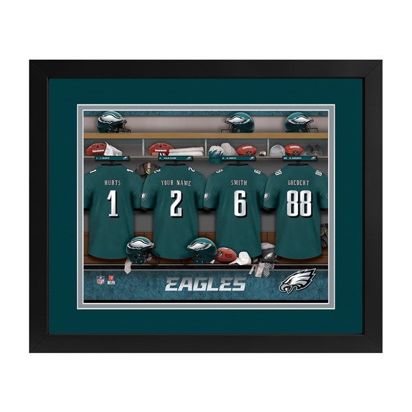 Philadelphia Eagles NFL Personalized Locker Room Print - 43348D