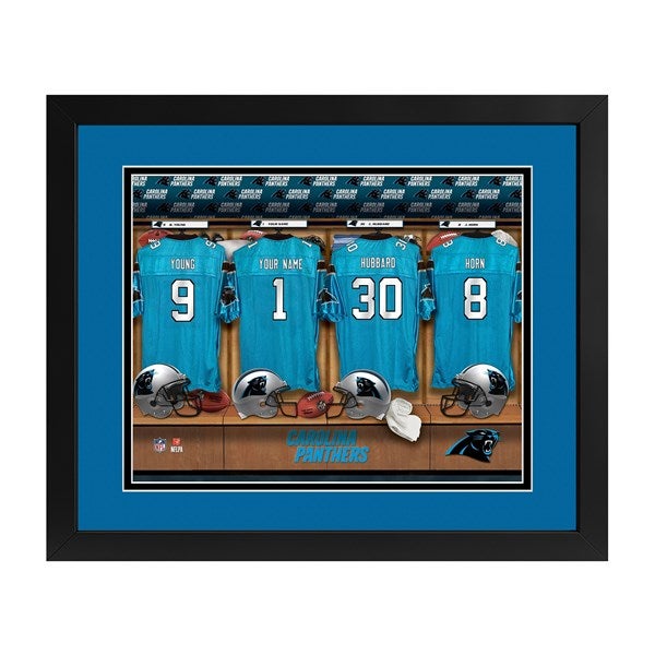  Carolina Panthers NFL Personalized Locker Room Print - 43350D