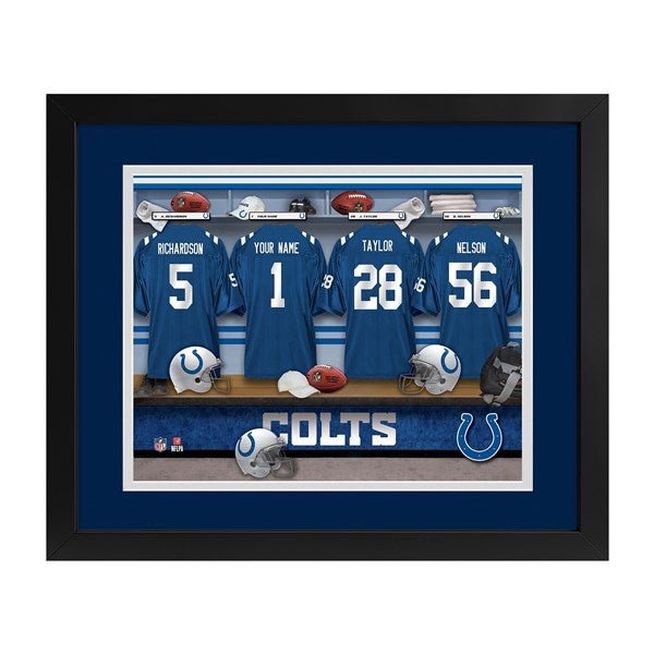 Indianapolis Colts NFL Personalized Locker Room Print - 43355D