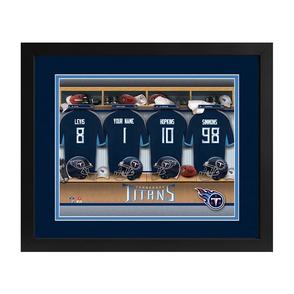 Tennessee Titans NFL Personalized Locker Room Print - 43361D