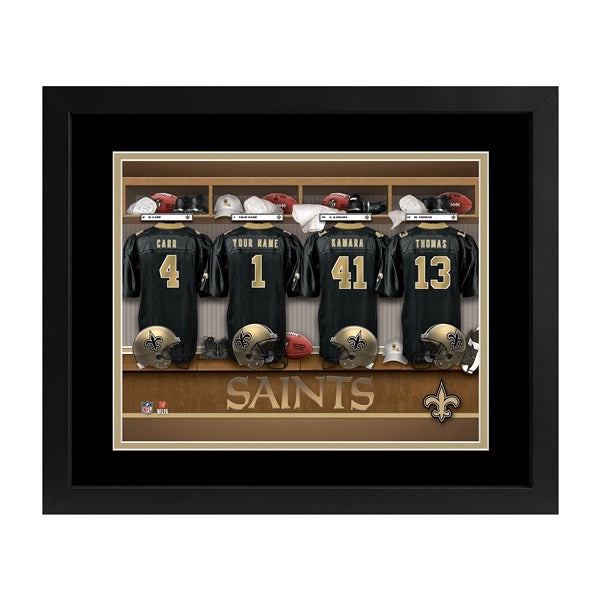 New Orleans Saints NFL Personalized Locker Room Print