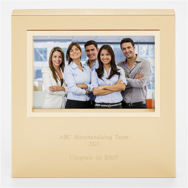 Engraved Friend Gold Uptown 4x6 Picture Frame