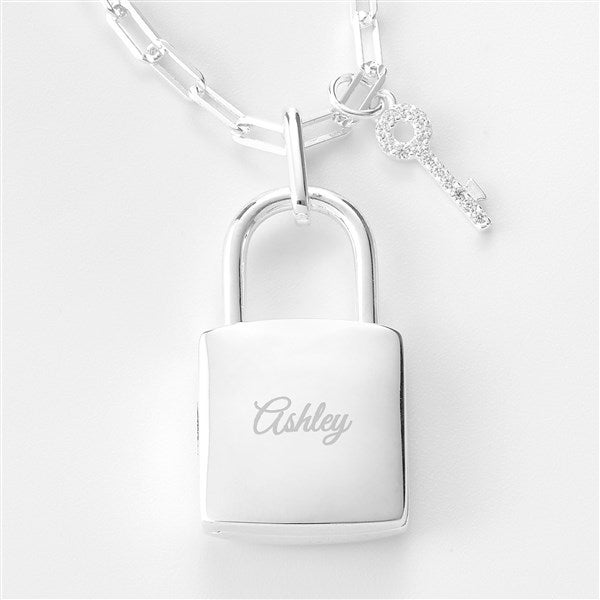 Tiffany & Co. 1837 Lock Padlock Necklace Pendant Sterling