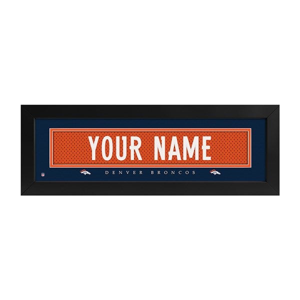 Denver Broncos NFL Personalized Name Jersey Print - 43613D
