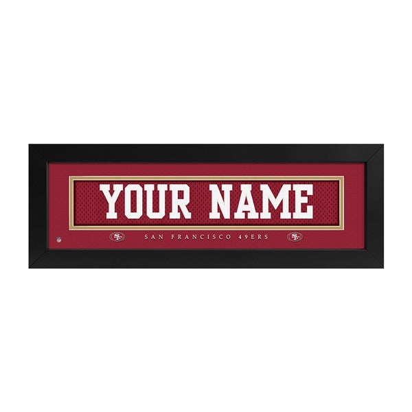 San Francisco 49ers NFL Personalized Name Jersey Print - 43615D