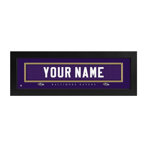 Baltimore Ravens NFL Personalized Name Jersey Print - 43634D