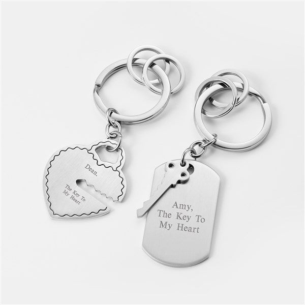 The Key to My Heart Keychain Set 