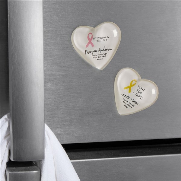 Choose Your Awareness Ribbon Personalized Acrylic Heart Magnet - 43927