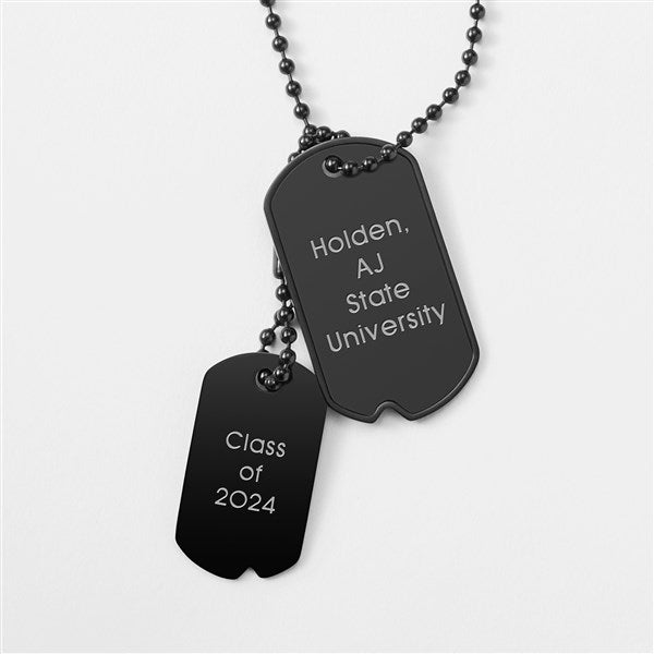 Personalized dog shop tags for graduation