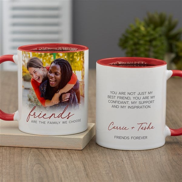 Friends Are The Family We Choose Personalized Coffee Mugs - 44205