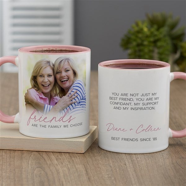 Friends Are The Family We Choose Personalized Coffee Mugs - 44205