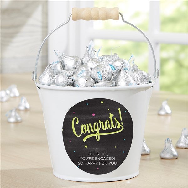 Congratulation Personalized Metal Buckets - 44217