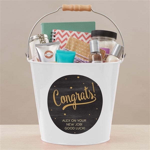 Congratulation Personalized Metal Buckets - 44217