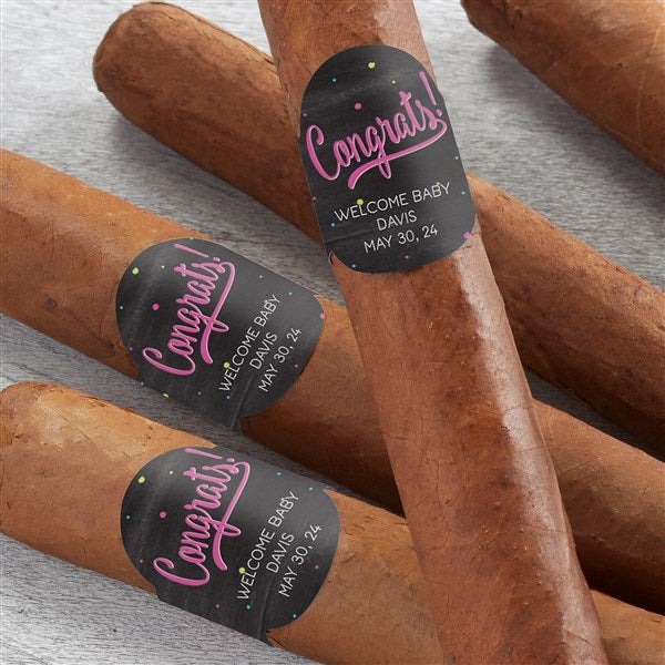 Congratulations Personalized Cigar Labels - 44218