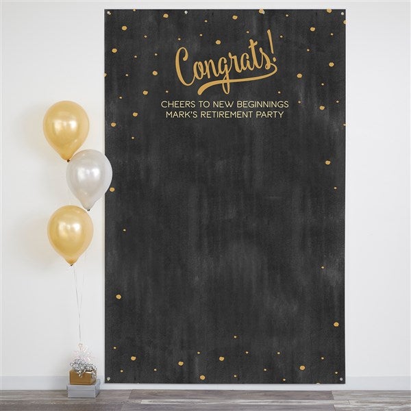 Congratulations Personalized Party Photo Backdrop - 44219