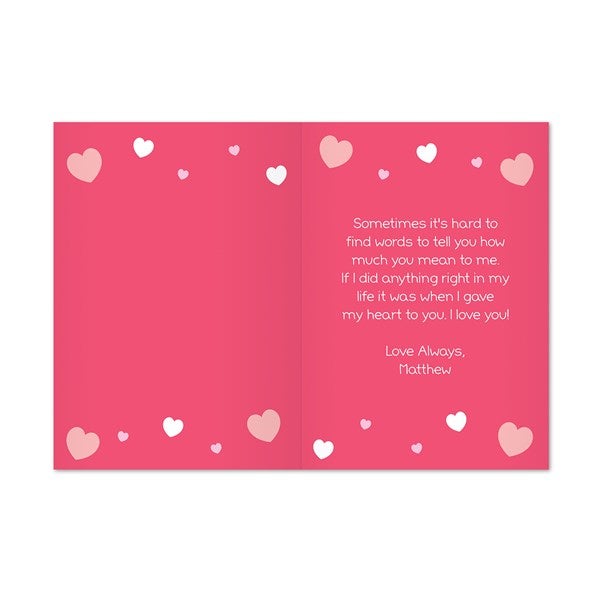 Love You Personalized Greeting Card