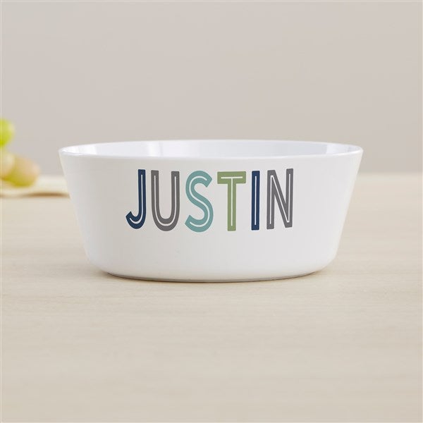 Boy&#39;s Colorful Name Personalized Kids Dinnerware - 44613