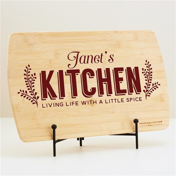 Her Kitchen Personalized Wood Cutting Board - 44628