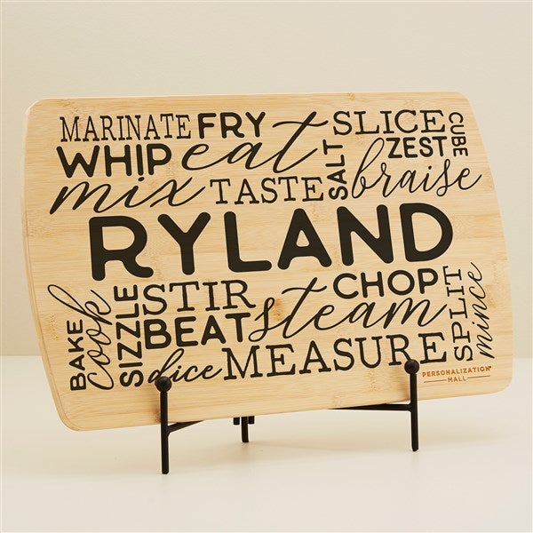 Kitchen Talk Personalized Wood Cutting Board - 44629