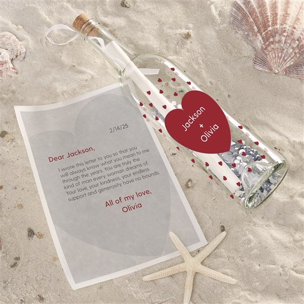 Love Is In The Air Personalized Letter In A Bottle - 44812